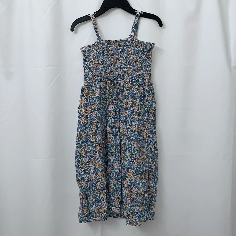 Girls Old Navy Floral Spaghetti Strap Dress Size Small (6-7) EUC